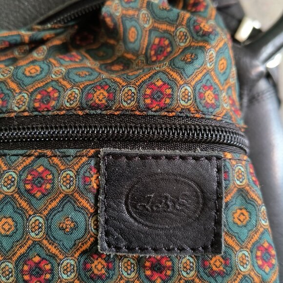 Vintage Leather Patchwork color block knapsack/backpack - Picture 3 of 6